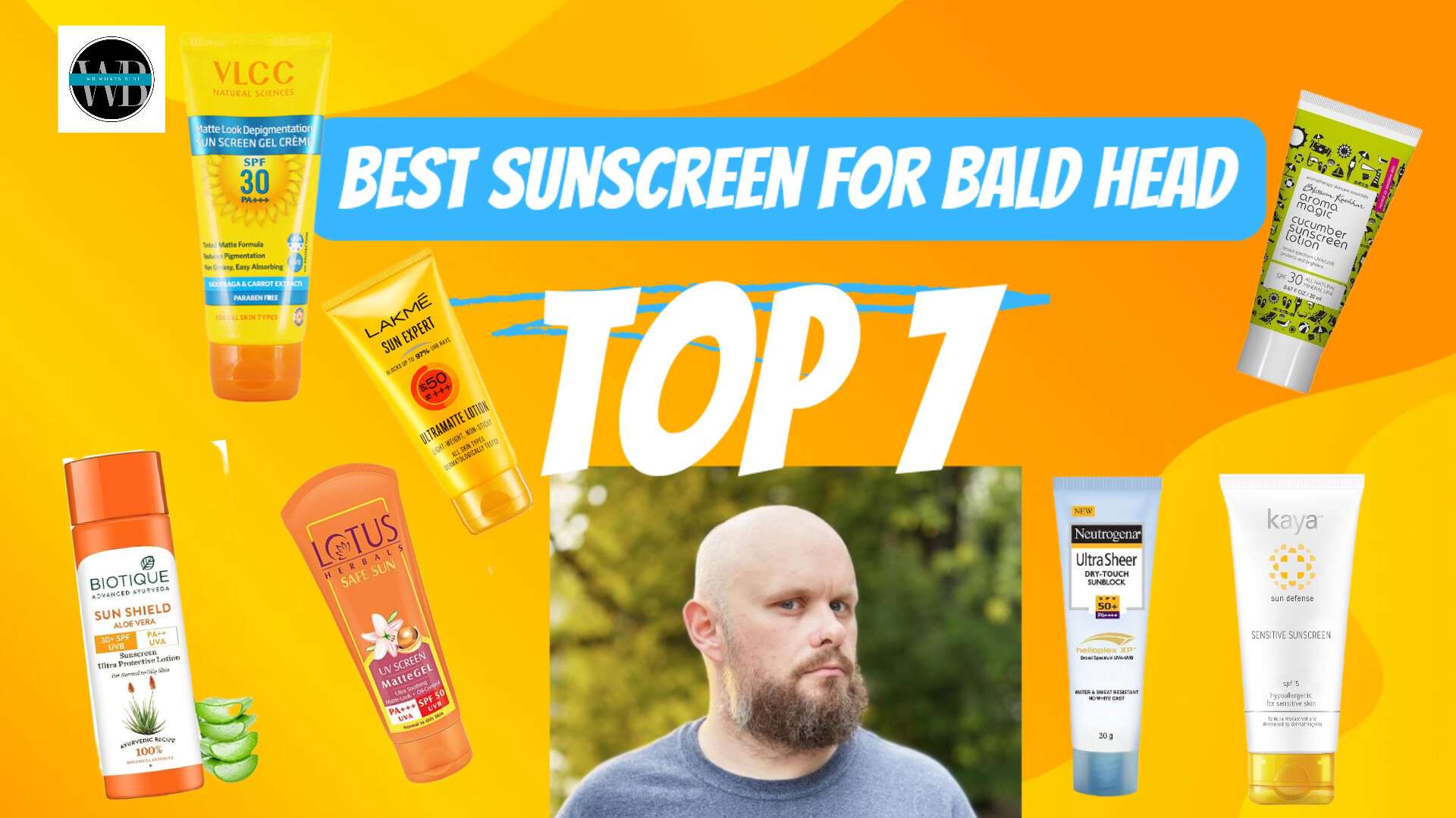 Sunscreen for bald head