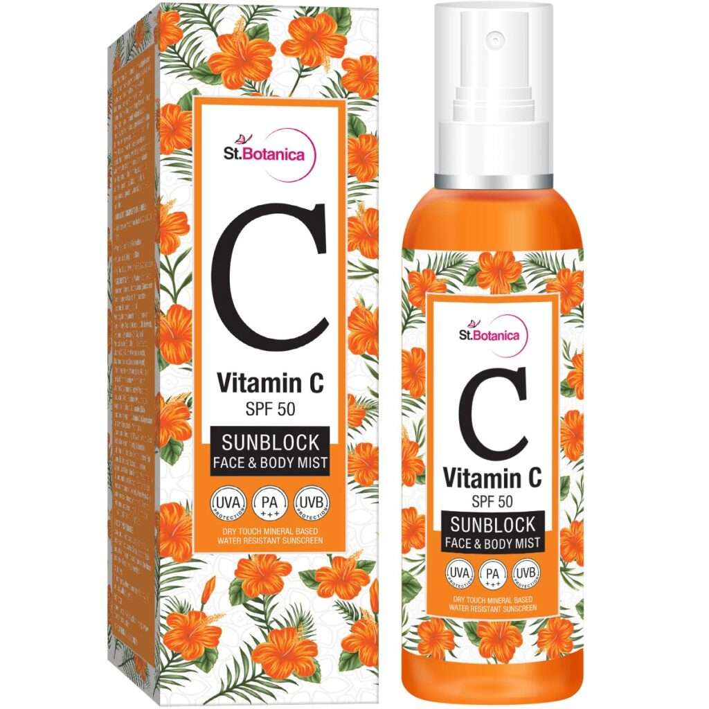 St. Botanica Vitamin C SPF Sunblock Face & Body Mist Sunscreen: