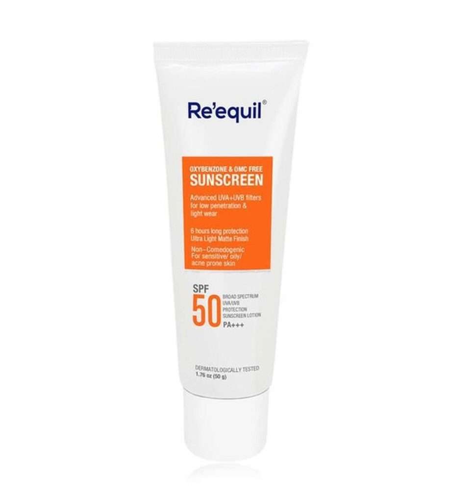 Re'equil Oxybenzone and OMC Free Sunscreen SPF 50 PA+++