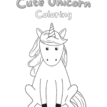cute unicorn coloring pages