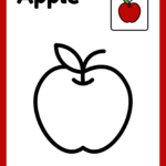 apple coloring page