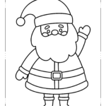 SANTA COLORING PAGE