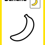banana coloring page