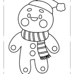 snowman coloring page