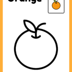 orange cororing page