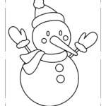 snowman coloring page