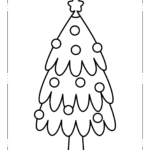 christmas tree coloring page