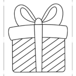 gift wrap coloring page