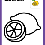 lemon coloring page
