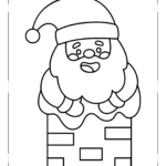 santa coloring page