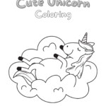unicorn on cloud