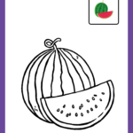 watermelon coloring page