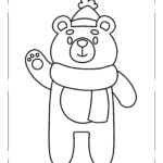 snow bear coloring page