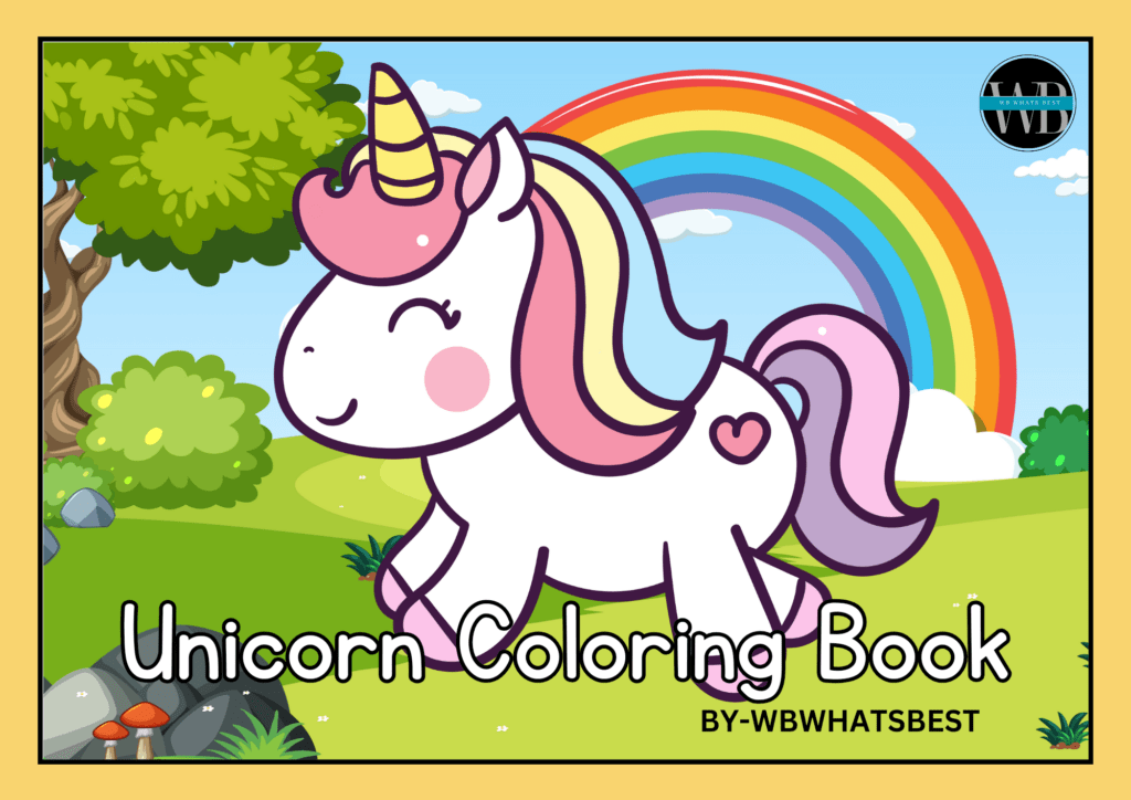 Cute Unicorn coloring pages
